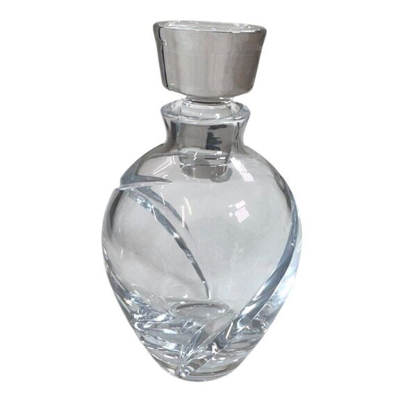 Waterford Siren Crystal Glass Perfume Bottle 5" Vintage w/ Stopper Original Box - Picture 9 of 12